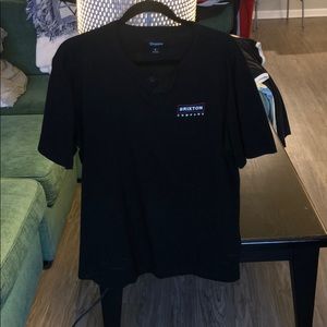 Brixton black henley t-shirt